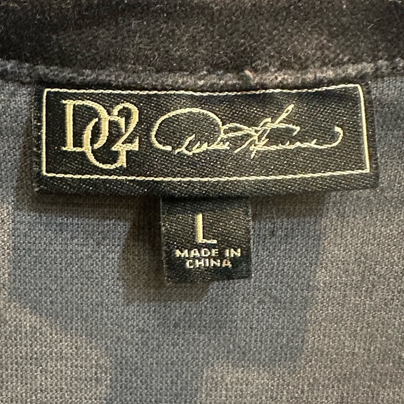 NWOT DG2 by Diane Gilman Stretch Velvet Button Down Jacket Size Large - Picture 5 of 7